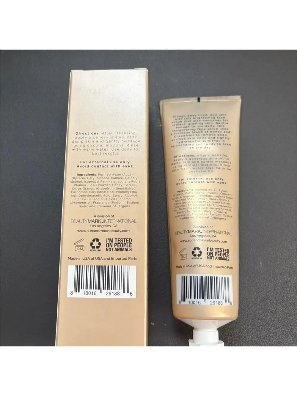BeautyMark Sun+Moon Just Bee-Lieve Polish+Repair Daily Facial Exfoliator NIB